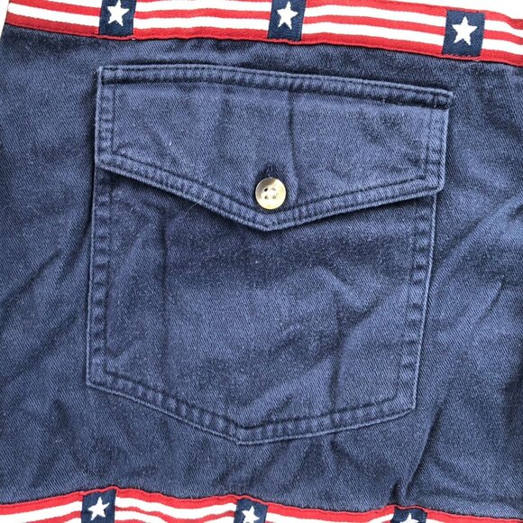 Wrangler Mens Western Shirt Medium Long Sleeve Button Up Patriotic Casual Cotton - Picture 8 of 14